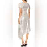 We Wore What NWT  Asymmetrical Silver Cut-out Dress - large Photo 1