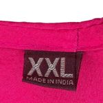 Indian Pink Cotton Multicolor Embroidered Dancers Geometric Sequins Tunic Top Size L Photo 8