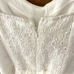 LuLus Sweetest Angel Ivory Eyelet Embroidered Tie Photo 6