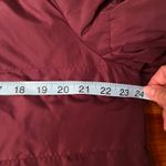 J.Jill Women’s Long Hooded Down Puffer Coat Burgundy Size Large Red Photo 6