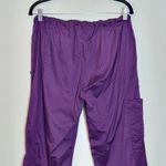 Life Threads Antimicrobial Purple Cargo Scrubs NWT Size Medium Petite Photo 3