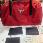 Prada  Women's Red and Black Bag Photo 9