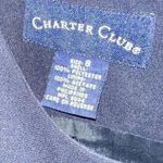 Charter Club Navy Knee-Length Sleeveless Sheath Dress Photo 1