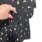 No Boundaries Y2K  Women‎ Button Top M Black Mushroom Novelty Forest Whimsigoth Photo 5
