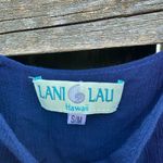 Lani Lau Hawaii Venus Tiered Navy Blue Tank | S/M Blue Photo 2