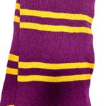 Harry Potter Gryffindor Scarf Costume Halloween Purple Yellow Stripe Lambs Wool Photo 3