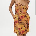 Urban Outfitters Sweet on You Structured Smocked Linen Lined Mini Dress Size XS Photo 1