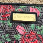 Betsey Johnson  Sequined Roses Purse Shoulder Bag Romantic Whimsical Flirty Fun Photo 2