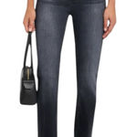 AG Adriano Goldschmied AG Mari High-Rise Slim Straight Jeans 26 Distortion Black Y2K Grunge 90s Denim Photo 0