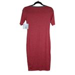 LuLaRoe Julia Ringer Dress Knit Knee Length Short Sleeves XXS New Photo 1