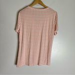 Posh Peanut Women’s‎ XL Pink White Checkered Short Sleeve Top CP Photo 1