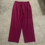 Eileen Fisher NEW  Silk Cotton Berry Trousers MEDIUM Photo 6