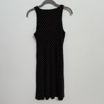 Athleta Santorini Black White Stripe Sleeveless Tank Jersey Dress Photo 4