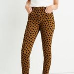 Madewell NWT  EGYPTIAN GOLD PAINTED SPOTS Jeans Photo 2