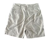 Calvin Klein Shorts Size 4 Linen Blend Beige High Waisted Button Closure Photo 1