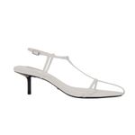 Tony Bianco Fast Heels in Milk Capretto White 7 New with Box Womens Low Sandals Photo 3