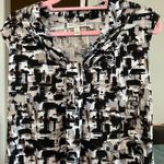Dana Buchman Abstract Print Sleeveless Top Blouse Casual Elegant L Photo 1