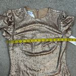 Rene Ruiz Puff Sleeve Sequins Mini Dress Gold 4 Photo 6