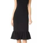 Cinq à Sept CINQ A SEPT Opalina Ruffle Black Dress Size 2 LBD Party Cocktail Sexy Photo 0