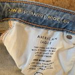 American Eagle Outfitters Low-Rise Baggy Wide Leg Jeans - Blue Photo 1