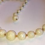 Germany Vintage Off White Beaded Boho Retro Choker Necklace Photo 3