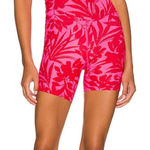 Beach Riot  Sport Bike‎ Short Neon Hibiscus Pink Floral Athletic Biker Shorts NEW Photo 0