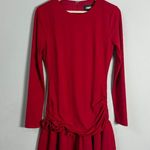 Alexia Admor Pluto Rosette Long Sleeve Mini Dress Women's Small Red Ruffle NWT Photo 5