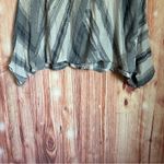 Simply Vera, Vera Wang Simply Vera Vera Wang Gray Frayed Striped Textured Handkerchief T Shirt Photo 4