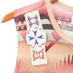 Denim & Supply Ralph Lauren Southwestern Aztec Beaded Sleeveless Top M Tan Size M Photo 2