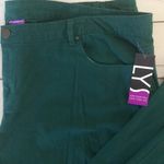 LYS Pants Lightweight Stretch Twill Women’s 26W Emerald Green Soft Brushed Photo 1
