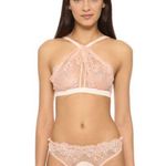 Mimi Holliday S Twist Halter Neck Bra Peach Bralette Damaris Lace Lingerie Sexy Photo 11