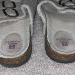 White Mountain  Faux Fur Lined Leather Slip On Sandal Sz 9 Photo 3