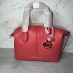 Michael Kors  Hyde Pebbled Leather Satchel Crossbody Bag Light Bryant Soft Pink Photo 3