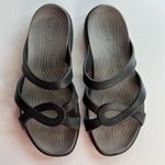 Crocs  Twist Meleen Strappy Sandals Shoes Women's Waterproof black gray Size 10 Photo 1