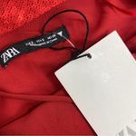 ZARA Sequin Cowl Back Cocktail Mini Slip Dress Red Small Photo 10