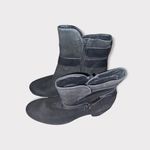 Ecco  Black Leather Booties  Size 7 Photo 1