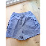 Nike Essential Woven High Rise Shorts Women’s Medium Indigo Haze Oversized Photo 5