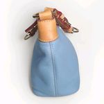 Dooney & Bourke  Shoulderbag Sky Blue Tan All Weather 2‎ Leather Purse Photo 1