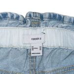 Forever 21 Paperbag Waist Light Wash High Rise Straight Tapered Jeans XS NWT Photo 5