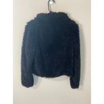 BLANK NYC Faux Fur Teddy Bear Coat, Black Size Small Photo 2