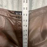 Mixit VTG Y2K Leather Pants Womens 8 Soft High Rise Streetwear Chocolate Brown Photo 5