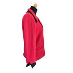 Dior CHRISTIAN  VINTAGE WOOL RED AND BLACK BLAZER SIZE 8 Photo 3
