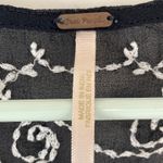 Free People  Pennies Squel Navy Sheer Embroidered Top Size Small Photo 7