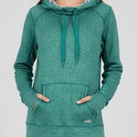 Avia Women's Activewear Hoodie Sweatshirt Green Pullover Thumb Hole Size Large Photo 0