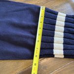 Urban Outfitters Navy Harem Pants Lounge Joggers Minimalist Coastal Knit Stripe Photo 10