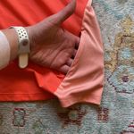 The North Face Women's Cycling Jersey Size Large Short Sleeve Orange Flowers UPF 30 Photo 6