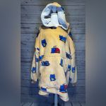 Oodie Cat Print Oversized Hoodie Blanket Peach XXL for Age 14+ Blue Photo 1
