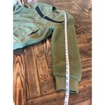 Zyia Active Olive Flying V Full Zip Fleece Jacket Women Large Preppy Fall Comfy Green Photo 6