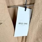 Iris & Ink Neutral Beige Linen Utility Shirt Dress Tan Size 10 Photo 6
