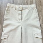 Aritzia Wilfred Free Modern High Waisted Twill Cargo Pants in Sand Size 6 Photo 4